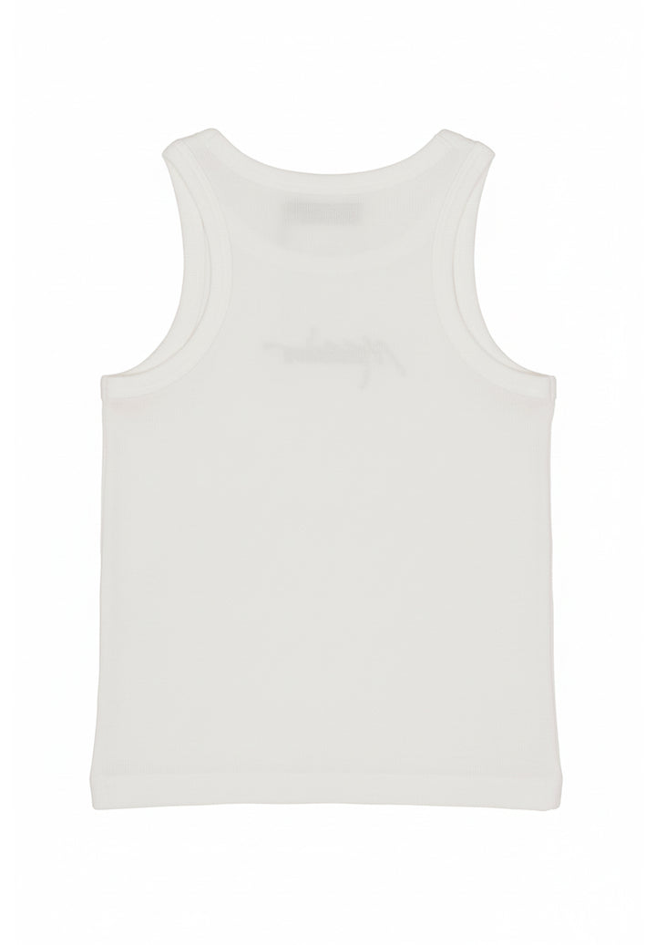 Canotta bianco per bambina