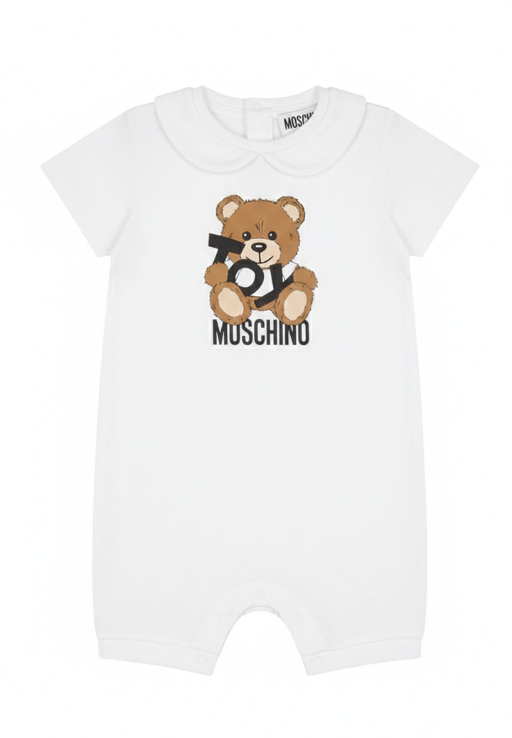 Weißer Strampler für Babymädchen