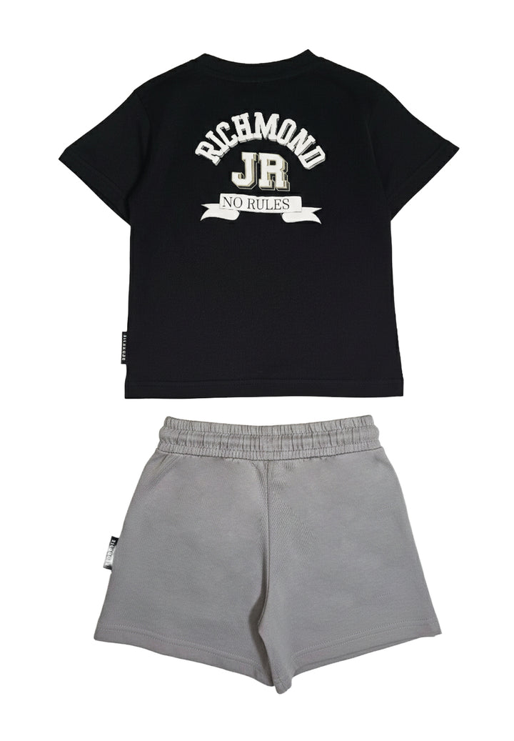 Completo nero-grigio per bambino