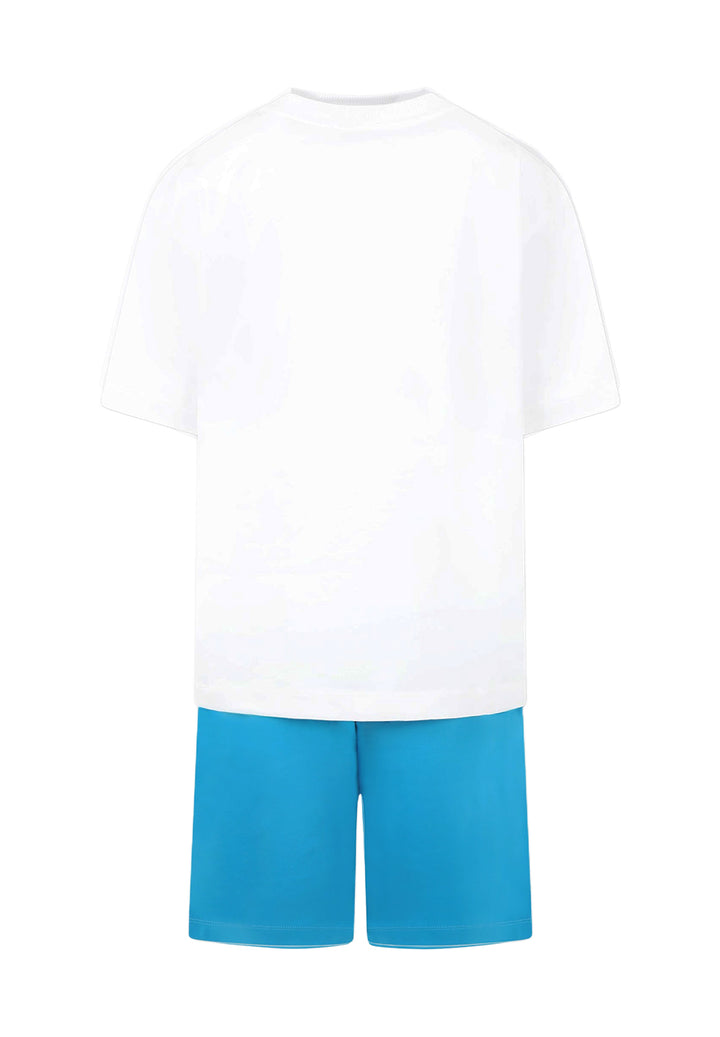 Weiß-hellblaues Set für Kinder