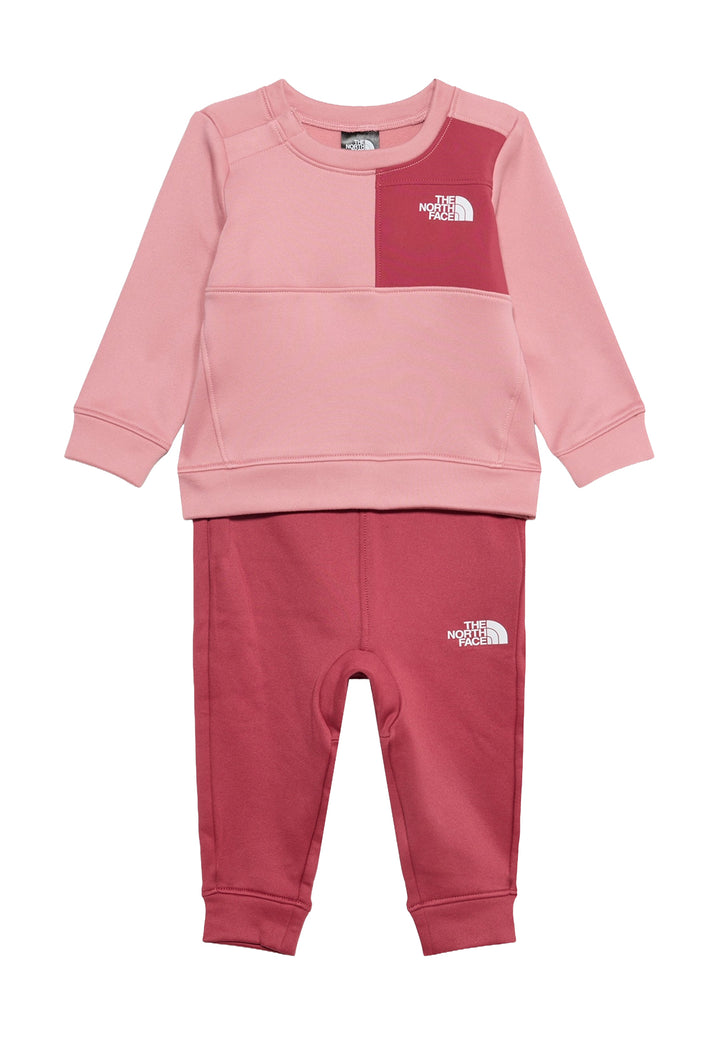 Completo felpa rosa per bambina