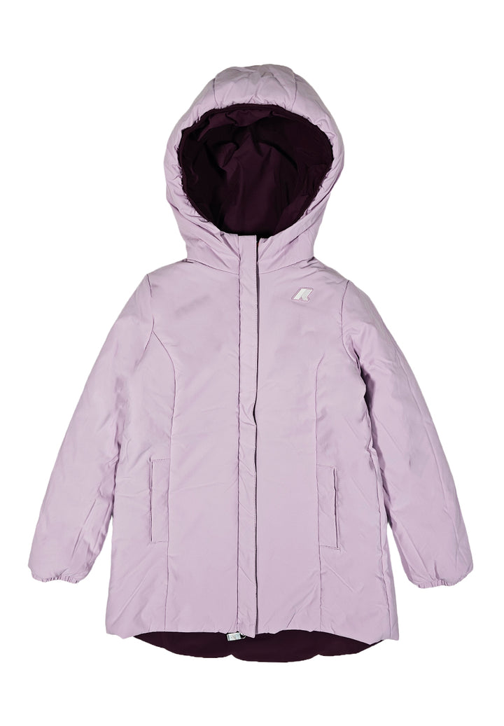 Purple-pink reversible jacket for girls