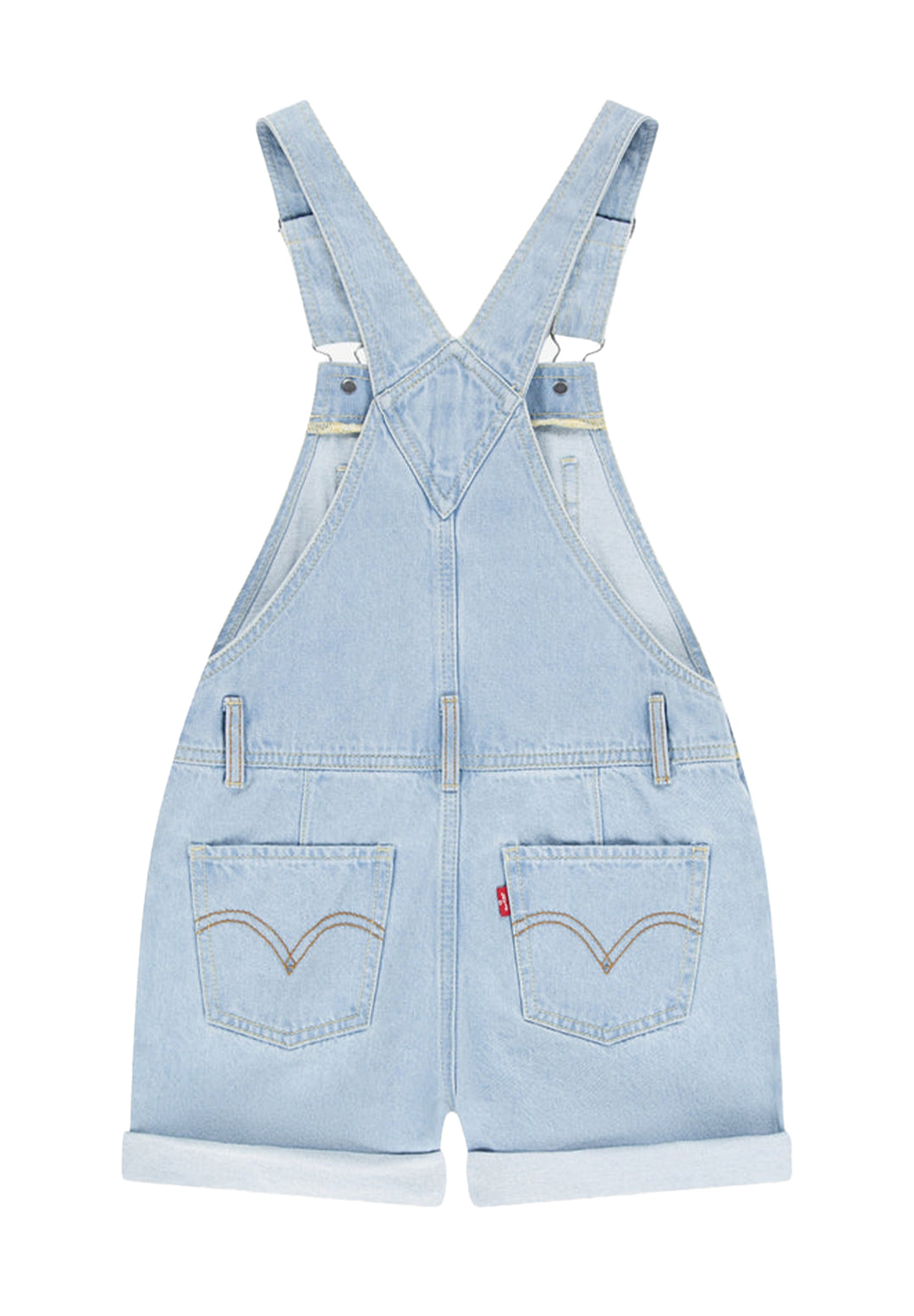 Salopette blu denim per bambina