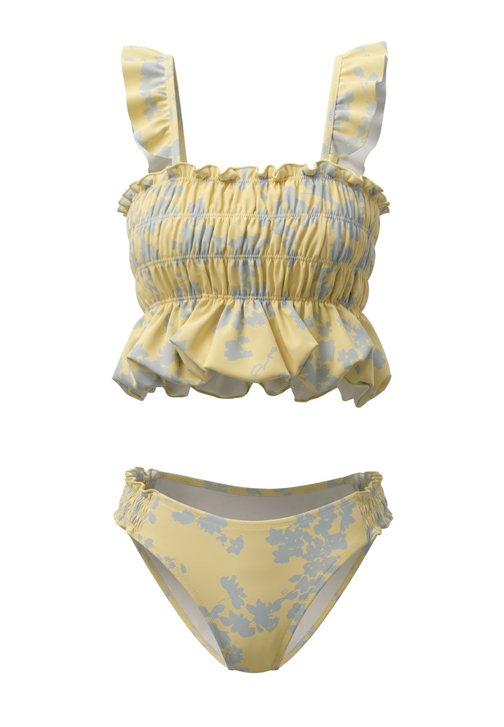 Costume bikini giallo per bambina
