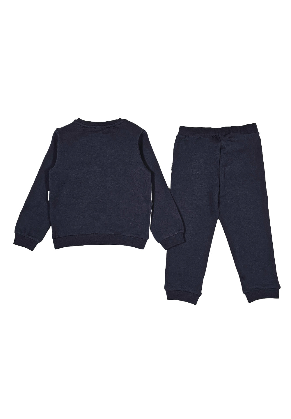 White-blue sweatshirt set for boy