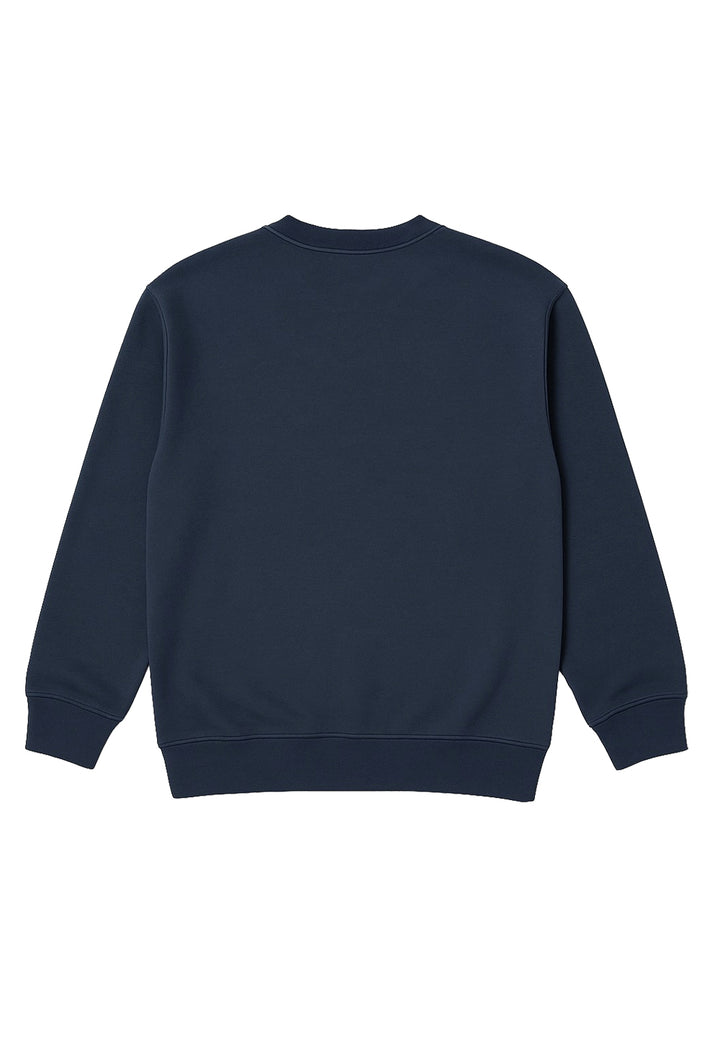 Felpa girocollo blu per bambino