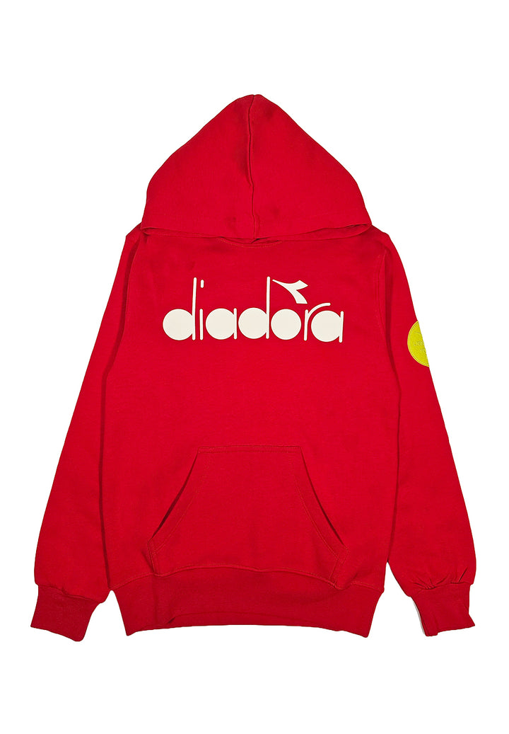 Red hooded sweatshirt for boy