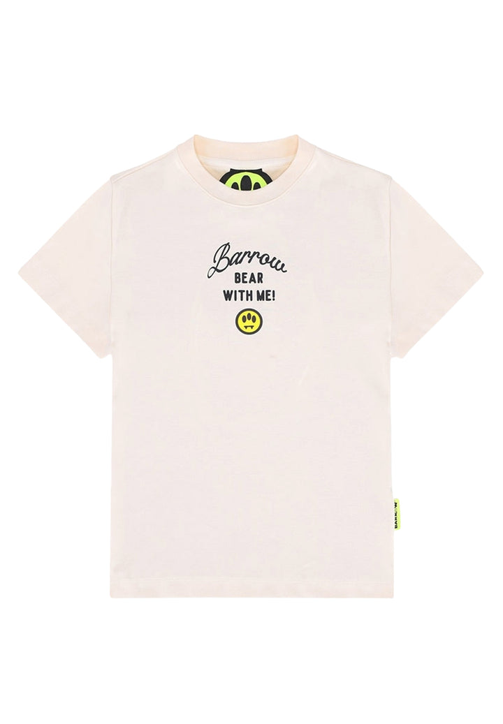 T-shirt crema per bambina