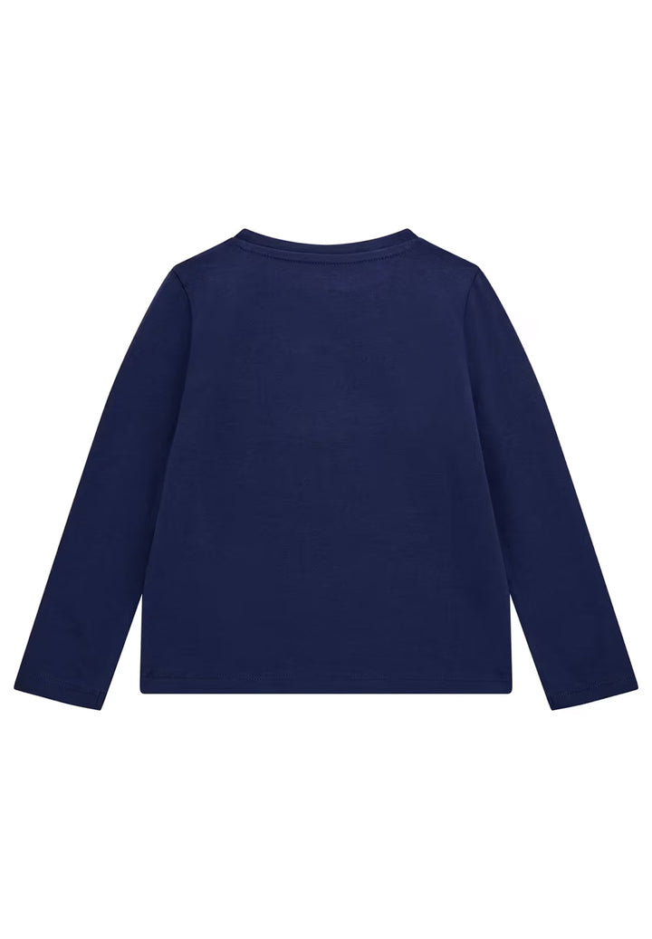 T-shirt blu per bambina