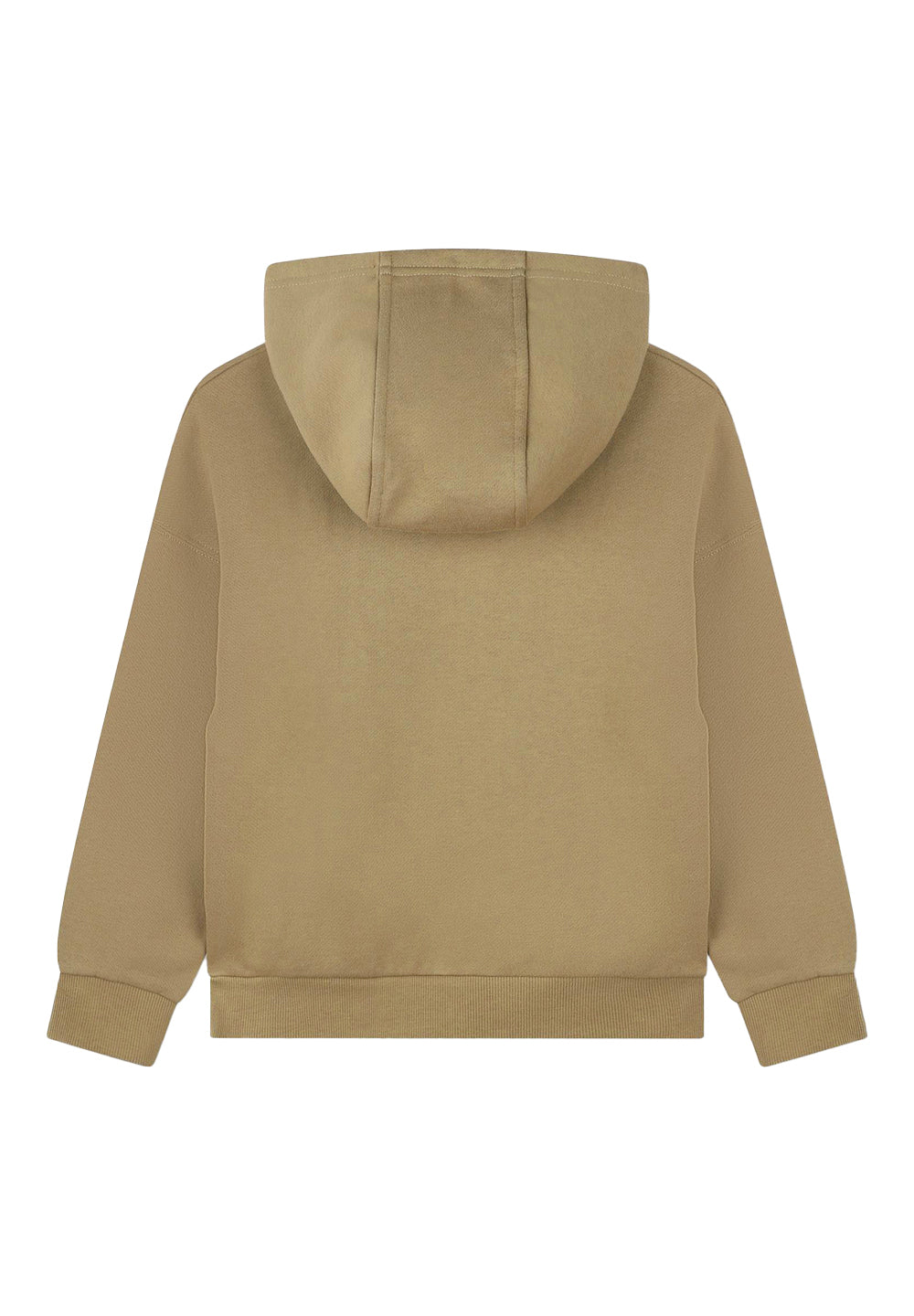 Beige hooded sweatshirt for boys