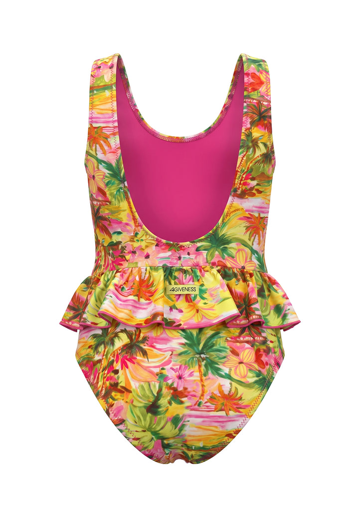 Costume intero multicolor per bambina