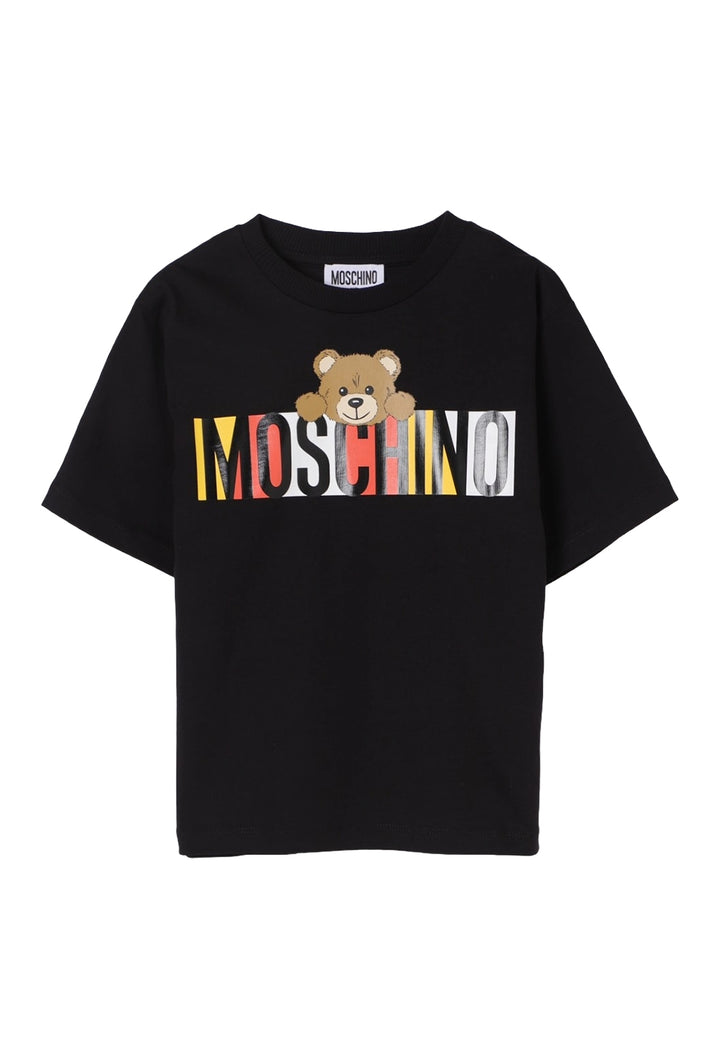 T-shirt nera per bambino