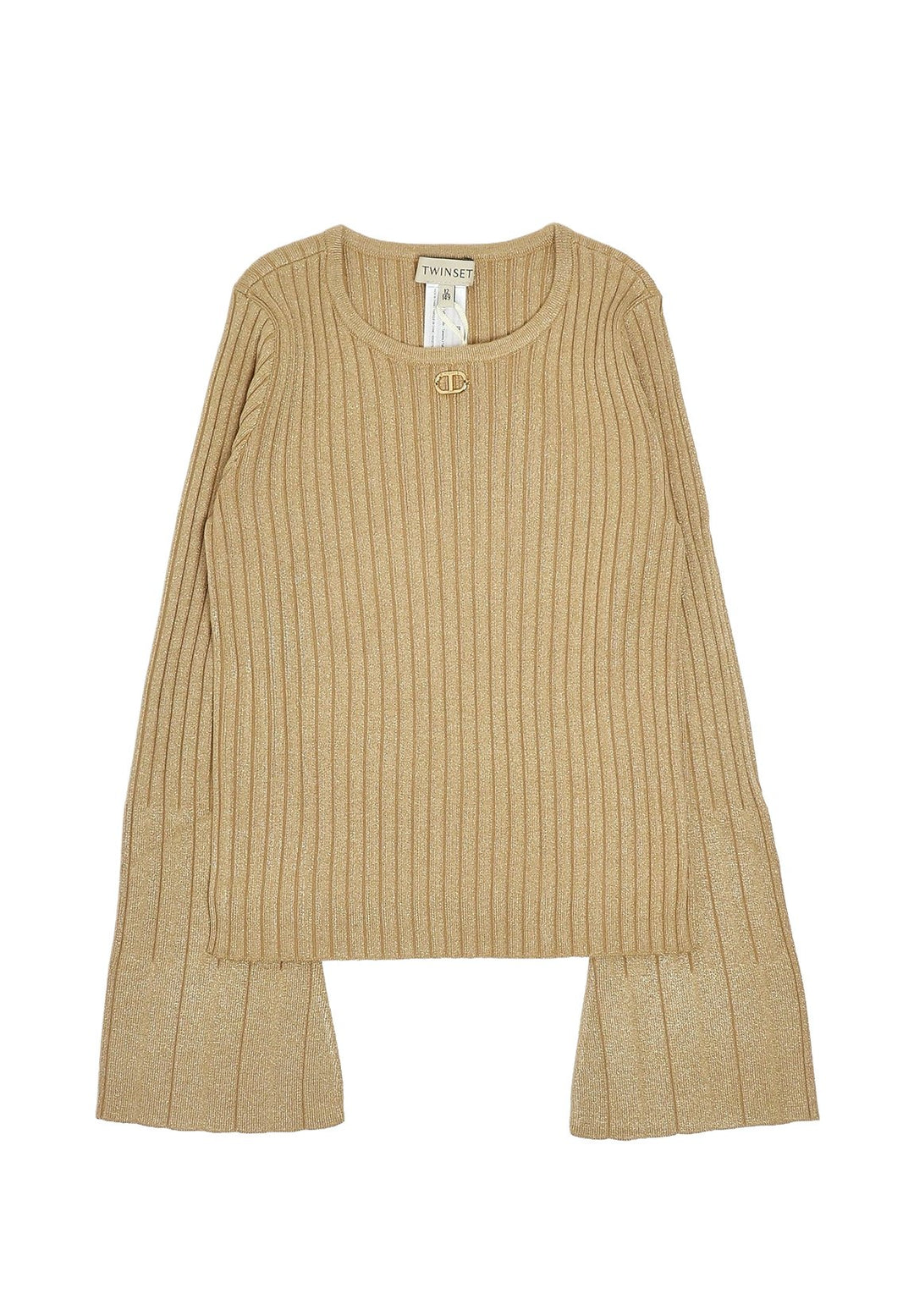 Maglione oro per bambina