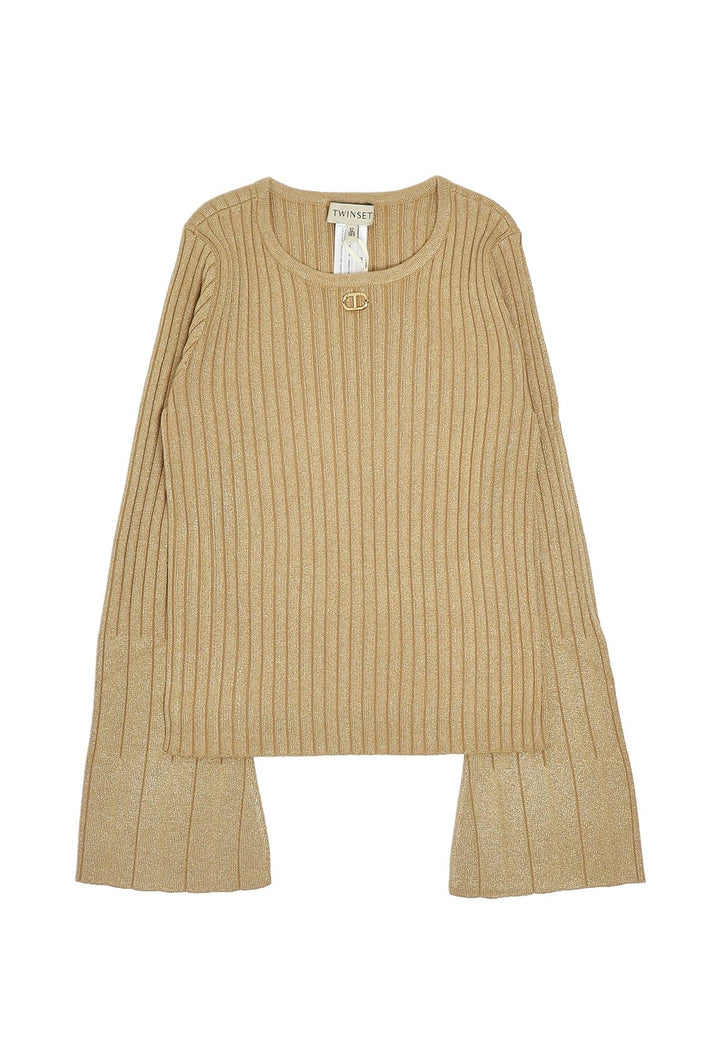 Maglione oro per bambina