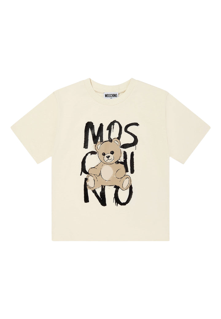 T-shirt crema per bambina