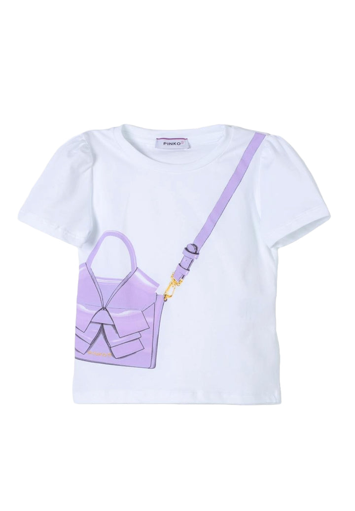 T-shirt bianca per neonata