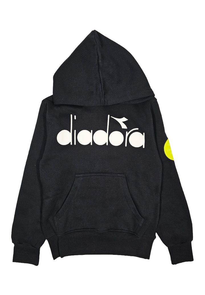 Black hooded sweatshirt for boy