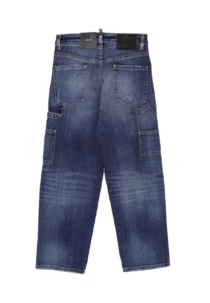 Jeans blu denim per bambino