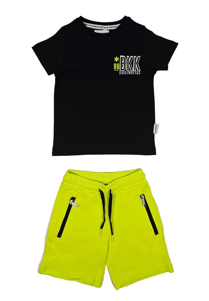 Completo nero-giallo fluo per bambino