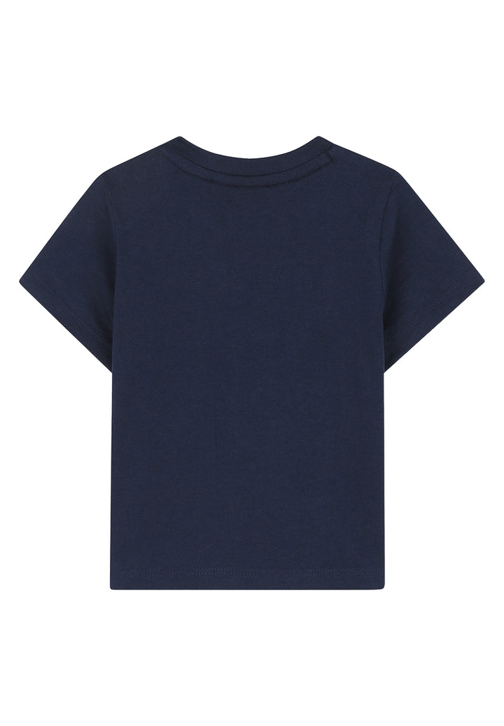 T-shirt blu navy per neonato