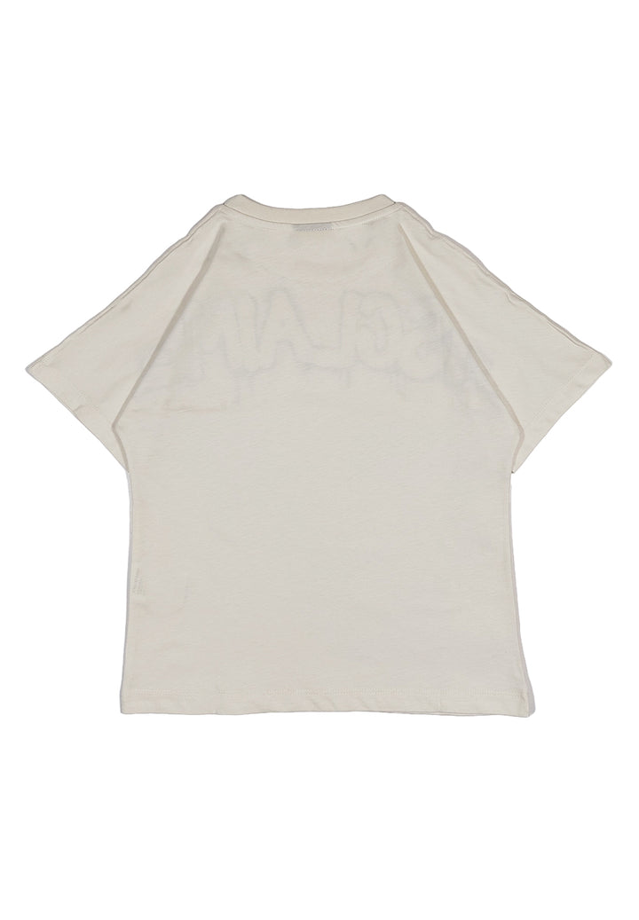 T-shirt crema per bambina