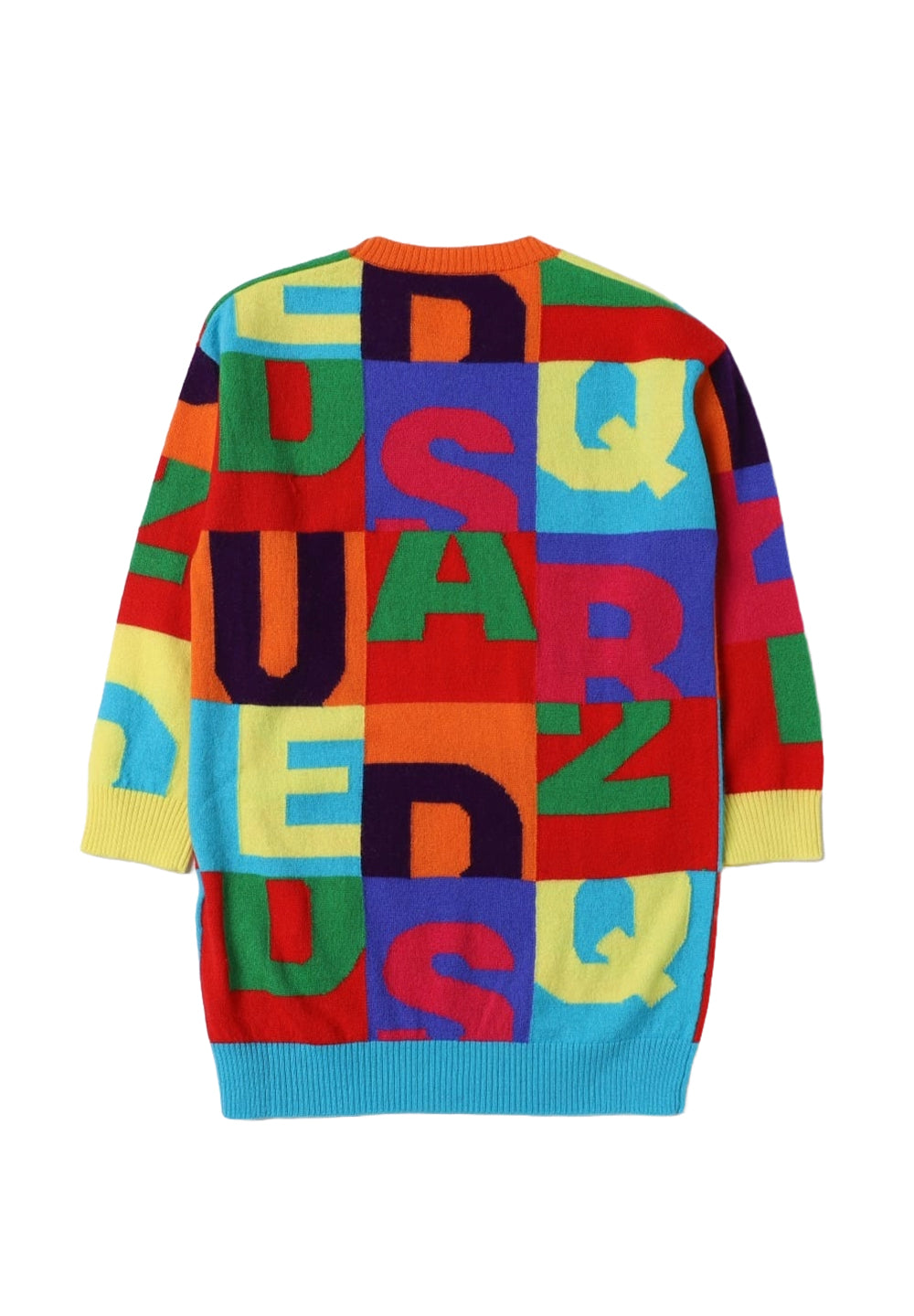 Vestito maglia multicolor per bambina