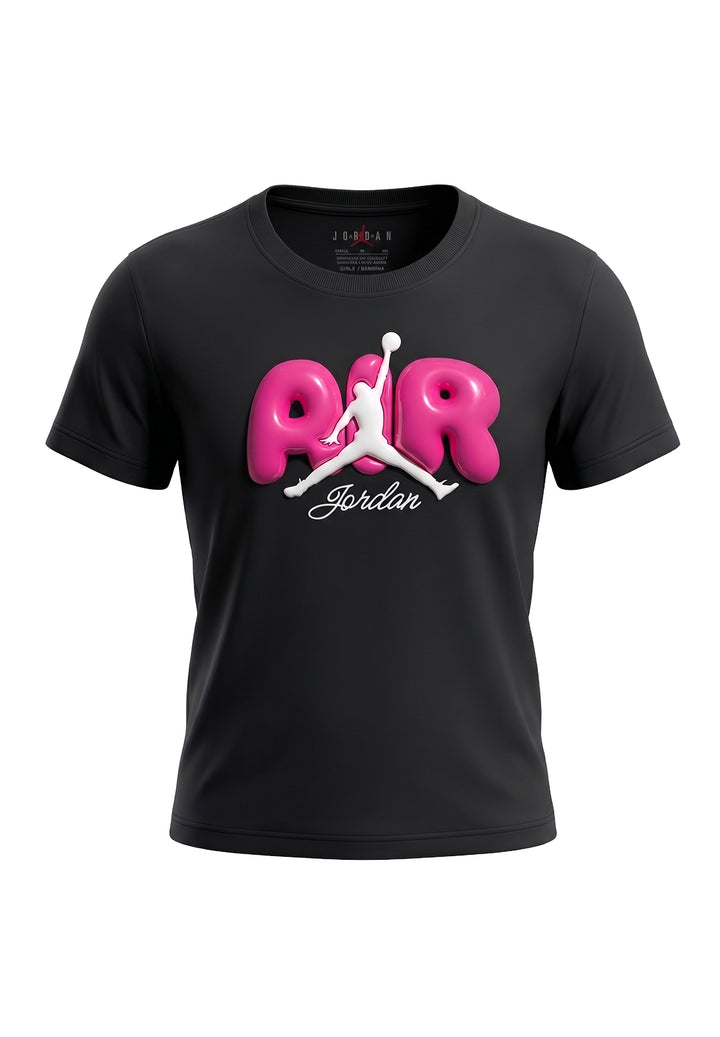 T-shirt nera per bambina