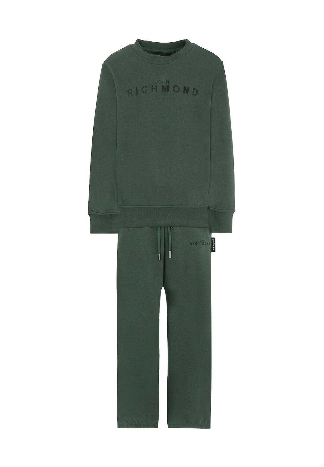 Completo felpa verde per bambino