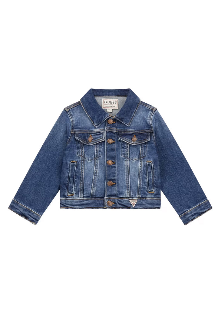 Giubbino blu denim per bambino