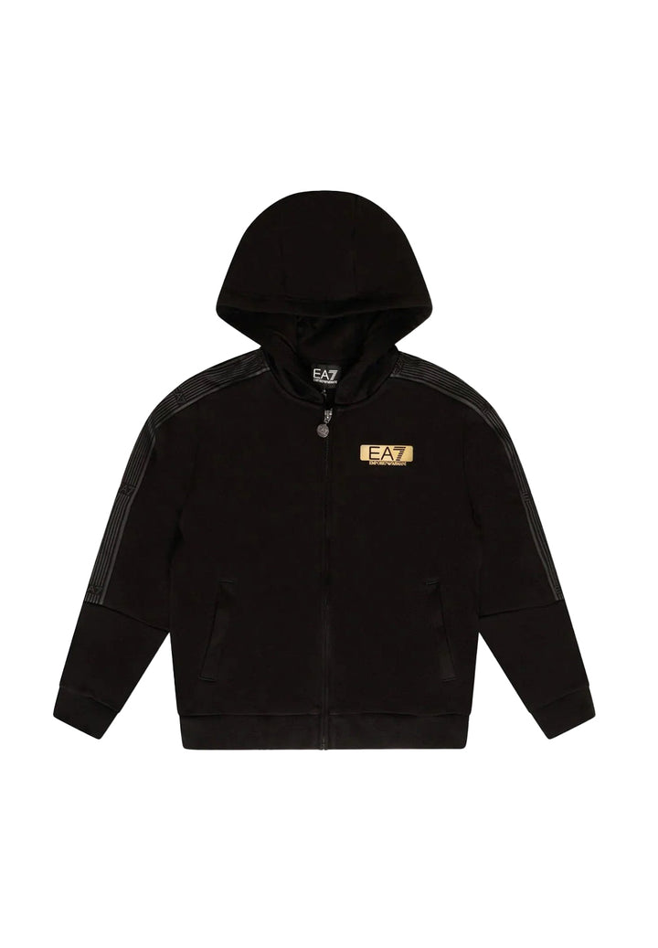 Black zipped sweatshirt for boy