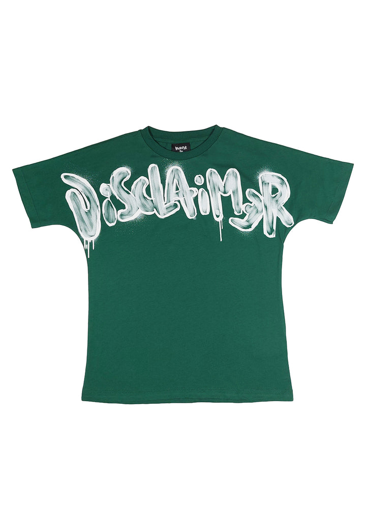 T-shirt verde per bambina