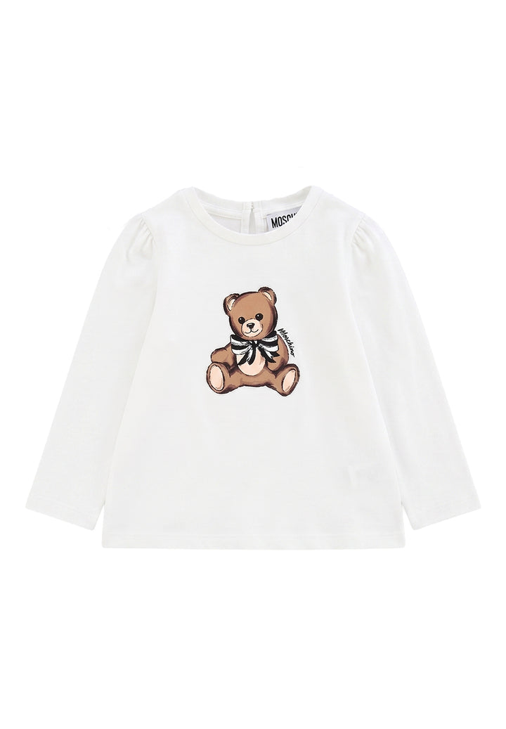 T-shirt bianca per neonata