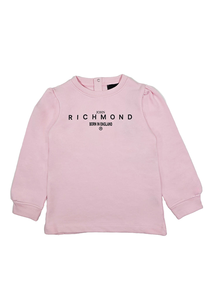 Vestito felpa rosa per neonata