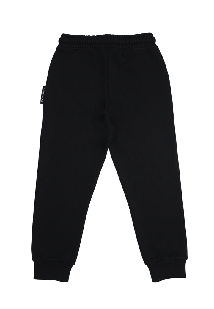 Pantalone felpa nero per neonata