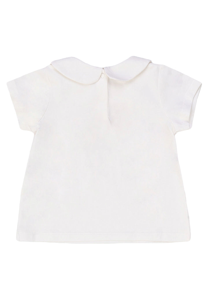 T-shirt panna per neonata