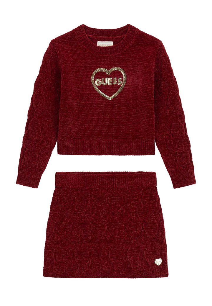 Completo rosso per bambina