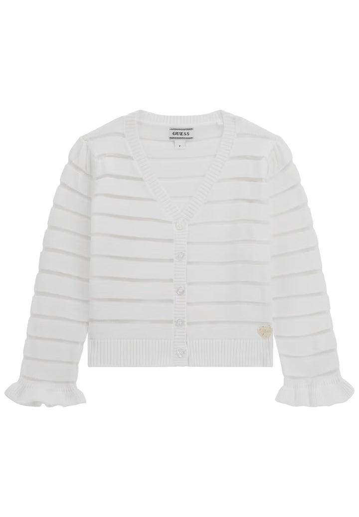 Cardigan bianco per neonata