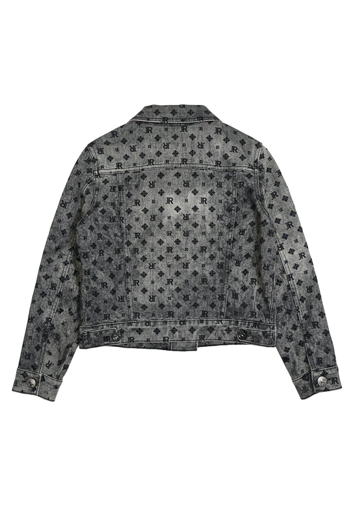 Giubbino denim grigio per bambino