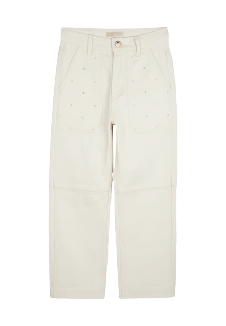 Pantalone bianco per bambina