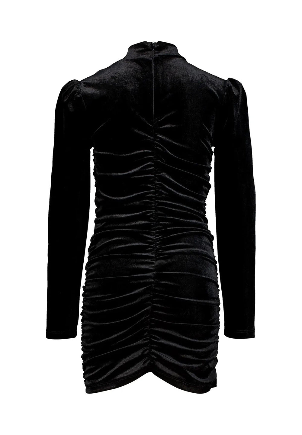 Vestito ciniglia nero per bambina
