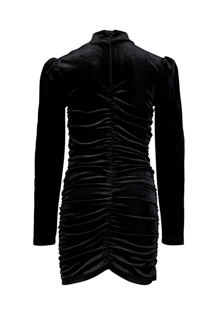 Vestito ciniglia nero per bambina