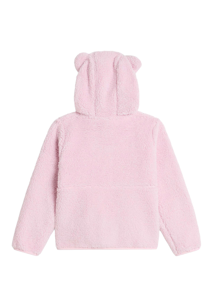 Felpa teddy rosa per bambina