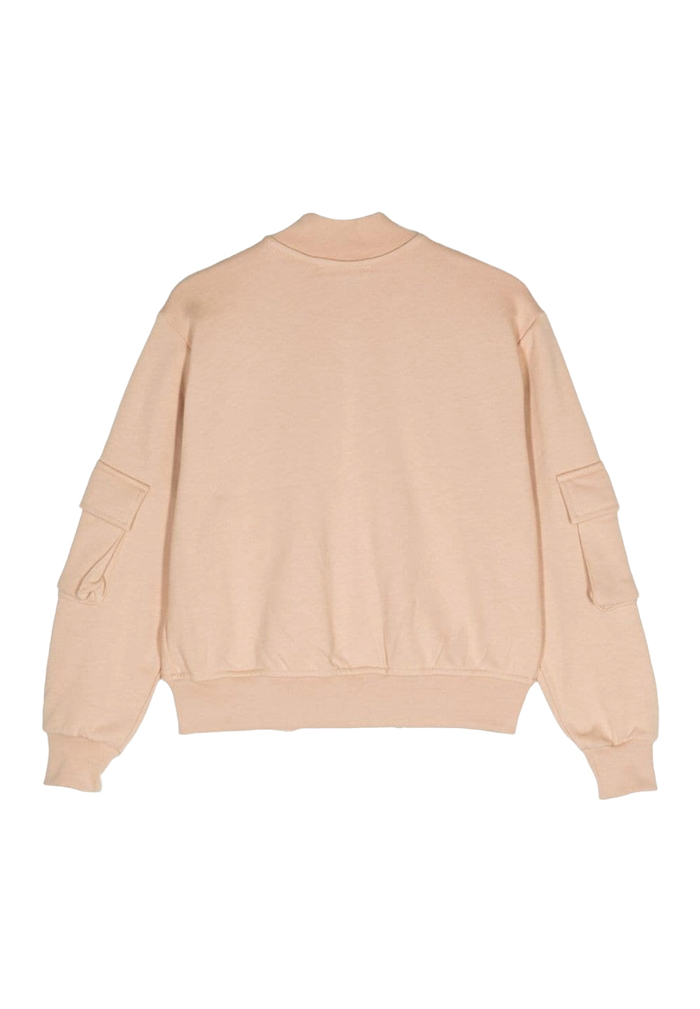 Felpa zip beige unisex