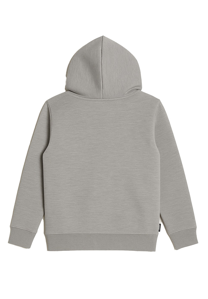 Felpa cappuccio grigia per bambino