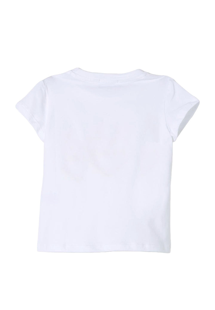 T-shirt bianca per neonata