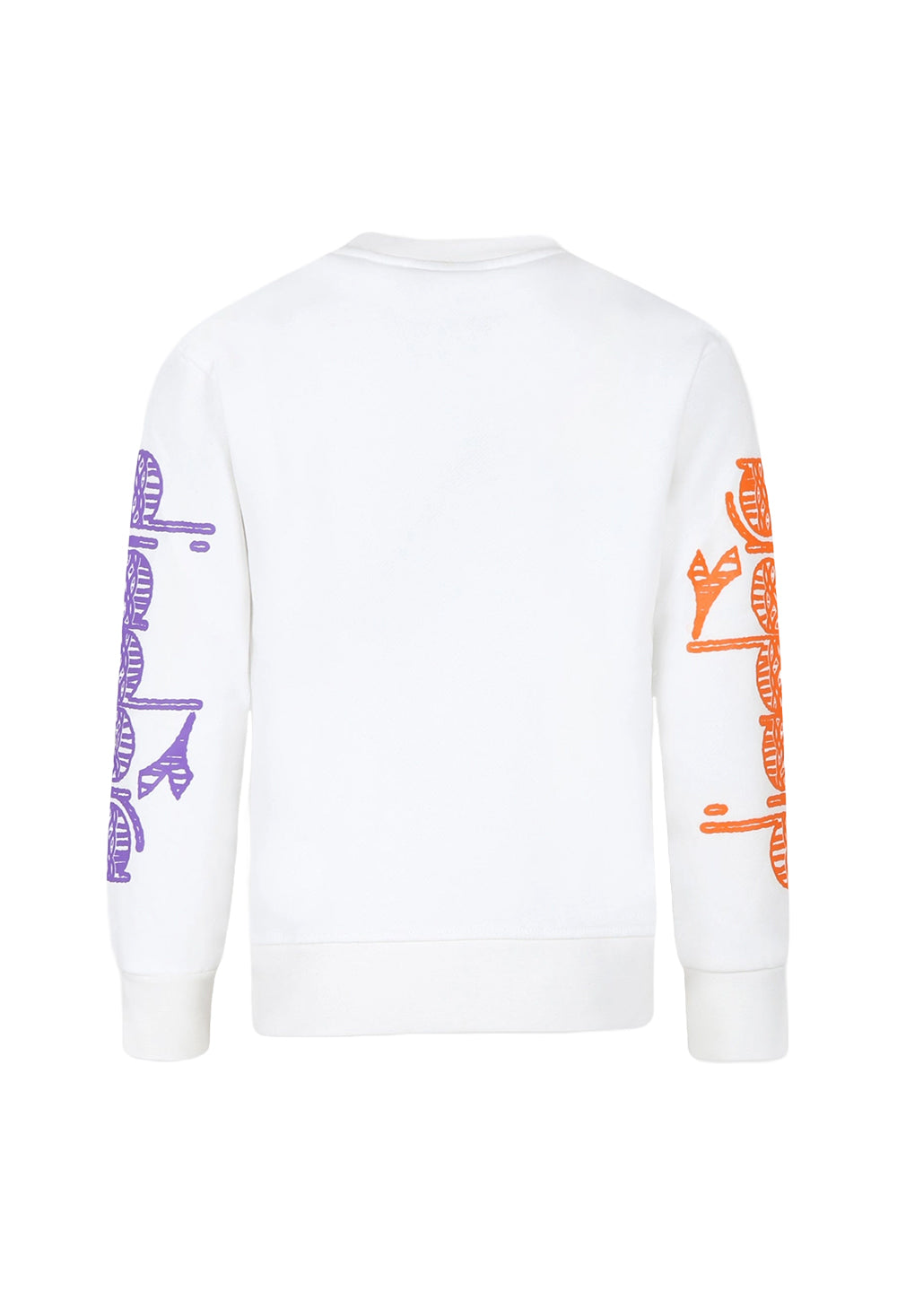 White crewneck sweatshirt for boy