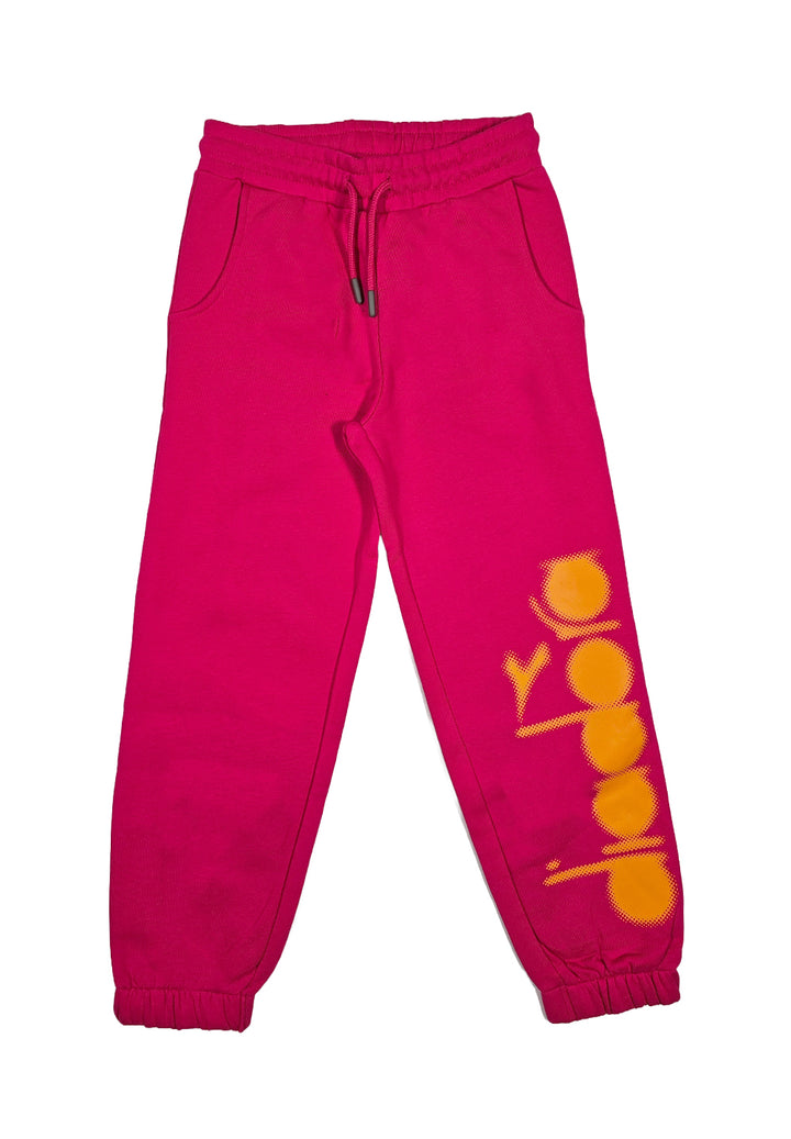 Fuchsia fleece trousers for girls