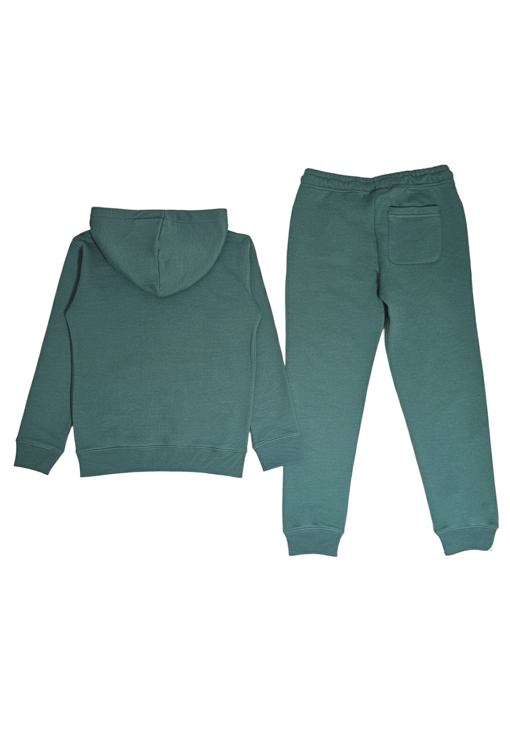 Completo felpa verde per bambino