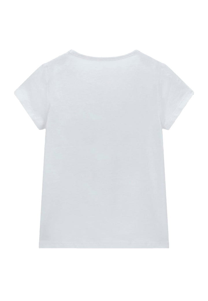 T-shirt bianca per bambina