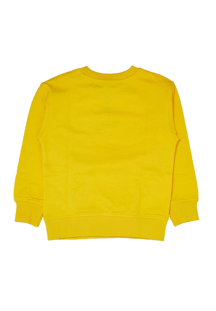 Gelbes Rundhals-Sweatshirt für Mädchen